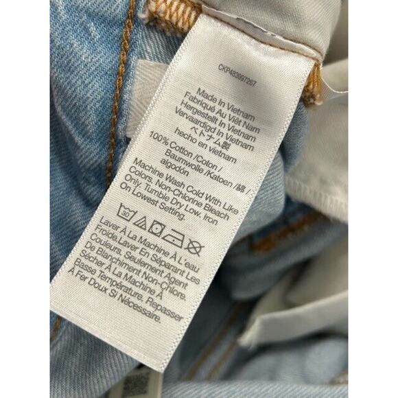 NWT Madewell Womens The '90s Straight Crop Jeans Distressed Denim Blue Size 27 - Picture 6 of 10